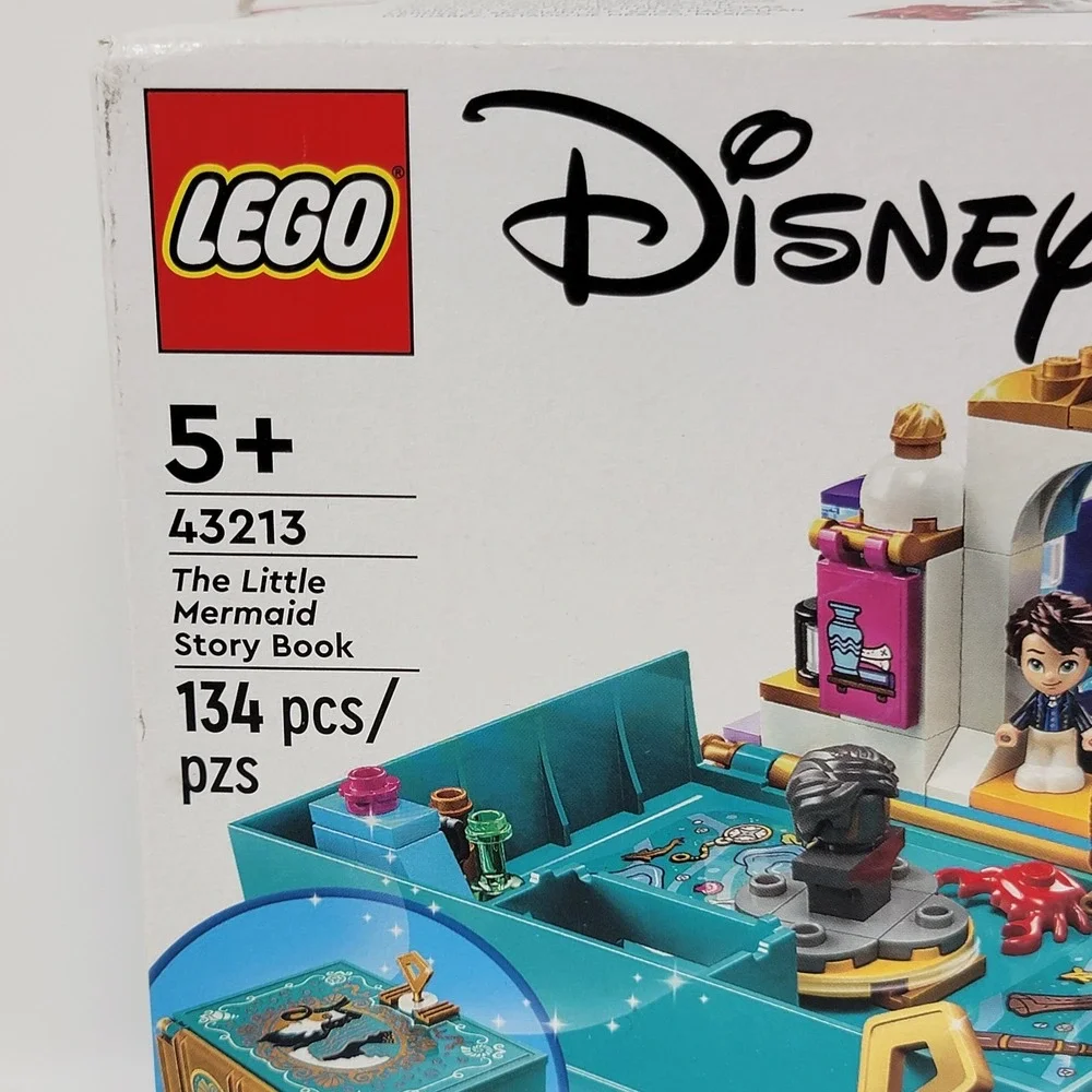 New! LEGO® Disney 43213 The Little Mermaid Ariel Story Book Building Set